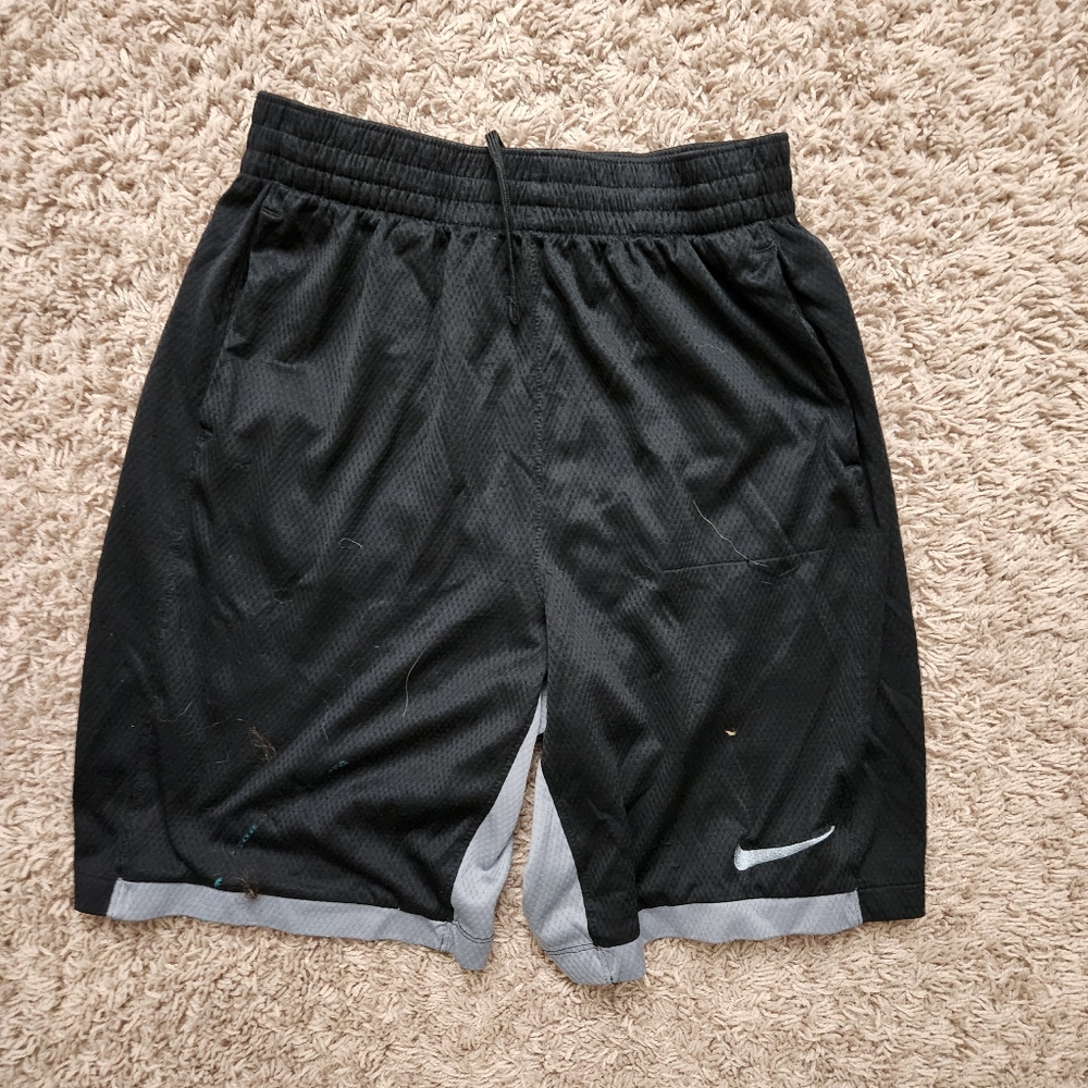 Nike Black/Grey Dri-Fit sports/basketball shorts